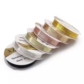 Медная проволока мульти размера 0,2-0,8 мм, бисерная проволока для изготовления ювелирных изделий своими руками, нить 0.3mm 14.5meter чёрный