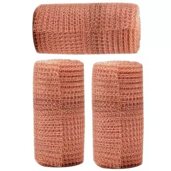 Медная сетка 3 метра, чистая 100% медная проволочная сетка, рулон, самодельная многоцелевая медная вязаная проволочная сетка для борьбы с вредителями, мышами и грызунами 3PCS