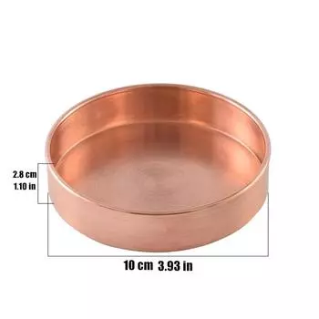 Медная тарелка манза для буддийского алтаря, полированная латунная тарелка для фруктов в стиле тантры, буддийский поднос для поклонения, тибетский настольный декоративный предмет, 22 см