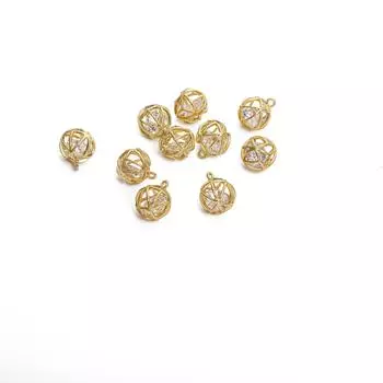 Медная тисненая пряжка с семенами дыни для изготовления ювелирных изделий своими руками, аксессуары для рукоделия 10x12mm