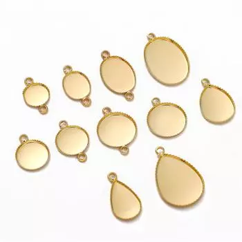 Медное круглое двойное подвесное кольцо, пустая поверхность, опора для изготовления ювелирных изделий своими руками, аксессуары для рукоделия 04 10mm