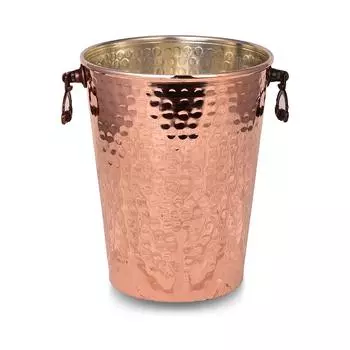 Медное ведро для льда, Ведерко для шампанского Islander, Ведро для винного льда, Современное ведро для льда, Маленькое ведро для льда, 15 см