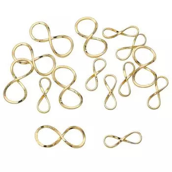 Медные 8-образные застежки-пряжки для изготовления ювелирных изделий своими руками, аксессуары для рукоделия 6x18mm