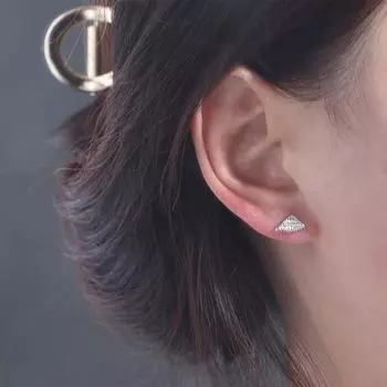 Медные асимметричные серьги для пары, серьги-гвоздики, повседневные серьги-крылышки для вечеринки Angel and Demon Earrings