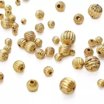Медные бусины-фонарики с рисунком тыквы для изготовления ювелирных изделий своими руками, аксессуары для рукоделия 3mm 10pcs