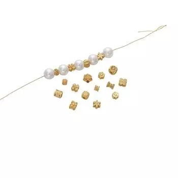 Медные бусины с древним методом, песочные и золотые разделительные бусины для изготовления ювелирных изделий своими руками, аксессуары для рукоделия 01 4x3mm