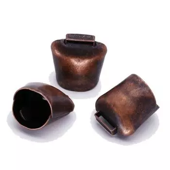 Медные колокольчики Кошки Собаки Домашние животные Украшение Колокольчики Вешалка Металлические колокольчики Громкие Copper Red