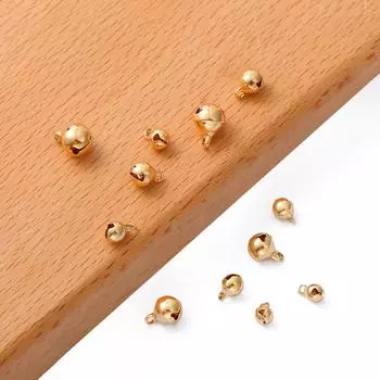 Медные колокольчики Jingle Bells Маленькие колокольчики Подвесные украшения для поделок своими руками Рождественские украшения Аксессуары 6mm 10pcs