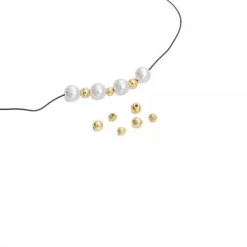 Медные круглые бусины со смайликом для изготовления ювелирных изделий своими руками, аксессуары для рукоделия 4mm