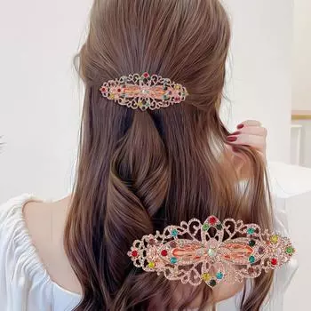 Медные модные заколки для волос, аксессуары с цветком, женские заколки для волос, заколки для волос, головной убор, длина 80 мм, 1 шт., K06214