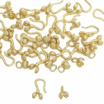 Медные застежки для бутона цветка, подвески, сделай сам, для женщин, принадлежности для изготовления сережек для изготовления ювелирных изделий своими руками золотой