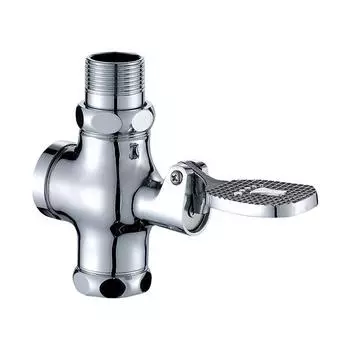 Медный большой ножной смывной клапан, унитаз, унитаз и туалет, ножной четырехходовой смывной клапан