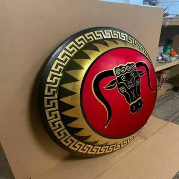 Медный бык подлинный древнегреческий коллекционный щит гоплита средневековый