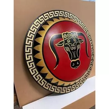 Медный бык, подлинный древнегреческий щит гоплита, средневековая ролевая игра, рождественский подарок