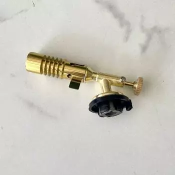 Медный бытовой кассетный огнемет для жарки и сжигания свиной шерсти на открытом воздухе. В комплект входит переносной газовый баллон. 11.5*4*5cm; F733