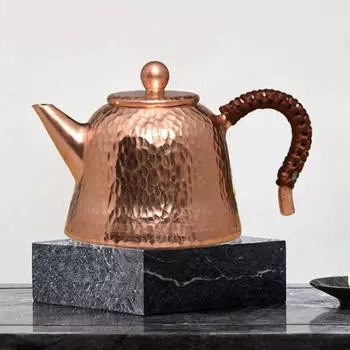 Медный чайник для чая с изолированной ручкой, заварочный чайник для чая кунг-фу, вода для отеля