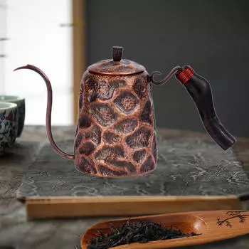 Медный чайник для кофе и чая с гибким креплением для духовки, переносная кастрюля для капельной плиты