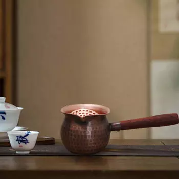 Медный чайник, кованый для кипячения чайника ручной работы, котельная 300ml