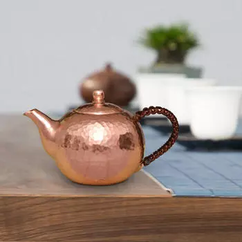 Медный чайник, многофункциональный, легко чистящийся, кунг-фу, чайник, 260 мл, латунный утолщенный чайник B