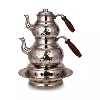Медный чайник средней толщины с нагревателем, классический медный чайник ручной ковки, чайник из чистой меди ручной работы Чайный сервиз Медный горшок
