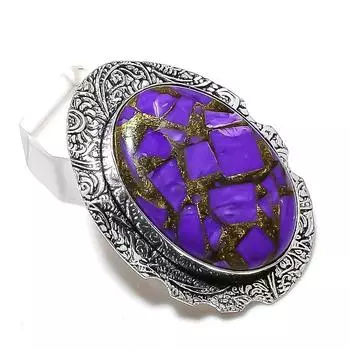 Медный чароит драгоценный камень 925 стерлингового серебра ювелирный подарок кулон 1.89 f9k96