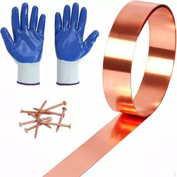 Медный фартук, устойчивый к атмосферным воздействиям, с перчатками, рулон кровельного металла, рулон для электрооборудования