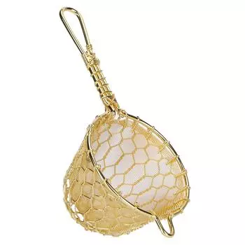 Медный фильтр для заваривания чая, многоразовый фильтр для заваривания чая с длинной ручкой