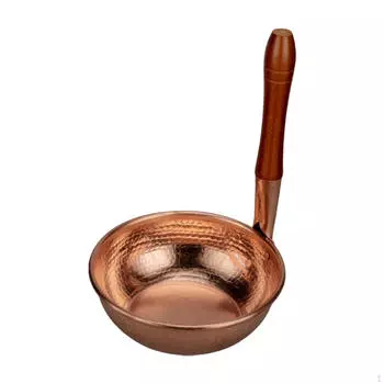 Медный горшок для молока и масла с ручкой для дома и кемпинга Vertical Handle