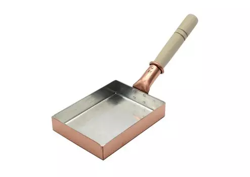 Медный горшок Kiya Tamagoyaki 120 x 160 мм, квадратный длинный, тип Aji 051, медный горшок, сковорода Atsuyaki Tamagoyaki