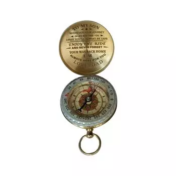 Медный компас для приключений на открытом воздухе, прочный и изысканный, ремесленный, уличный компас, кемпинговые компасы