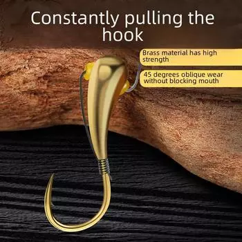 Медный крючок с грузилом: Снасти для лова рыбы под углом 45°