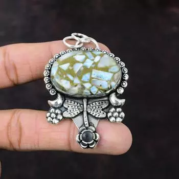 Медный кулон Ларимар, ювелирные изделия из драгоценных камней, подвеска из стерлингового серебра 925 пробы, кулон-стрекоза, приличный ювелирный подарок ручной работы для ее эффектного кулона