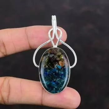 Медный кулон с арбузным турмалином, серебряный кулон 925 пробы, ювелирные изделия ручной работы с драгоценными камнями, совершенно новый кулон, подарки для матери, изящный кулон