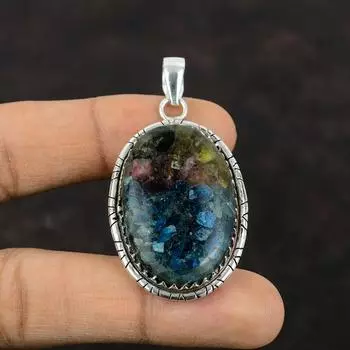 Медный кулон с арбузом и турмалином, ювелирные изделия из настоящего драгоценного камня, подвеска из стерлингового серебра 925 пробы, стильные ювелирные изделия ручной работы, подарок на помолвку для невесты