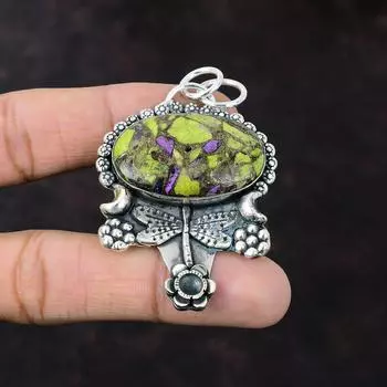 Медный кулон-стихтит, новейший дизайн ювелирных изделий, подвеска из стерлингового серебра 925 пробы, новые ювелирные изделия ручной работы, оригинальный кулон с драгоценным камнем, подарок для него