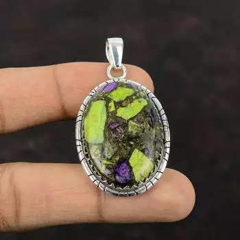 Медный кулон-стихтит, подвеска из высококачественного драгоценного камня, подвеска из стерлингового серебра 925 пробы, новые ювелирные изделия, подвеска ручной работы в стиле бохо, подарок на годовщину
