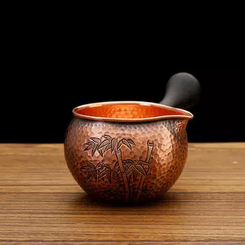 Медный кувшин для сливок, кувшин для молока, мини-графин, кофейная кружка и многоцелевой носик Bamboo