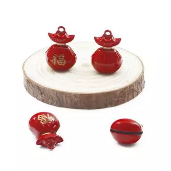 Медный мешочек для благословения, колокольчик для DIY, ожерелье, браслет, серьги, изготовление ювелирных изделий, аксессуары для рукоделия