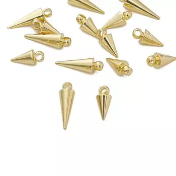 Медный остроконечный конический кулон для изготовления ювелирных изделий своими руками, аксессуары для рукоделия 5x11mm