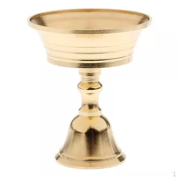 Медный подсвечник, лампа с топленым маслом, тибетское масло, латунное масло, буддийские принадлежности для дома, 5,5 см