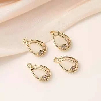 Медный позолоченный микро-инкрустированный цирконовый крест-бабочка с подвеской-браслетом своими руками, ожерельем, ювелирными аксессуарами, полыми аксессуарами