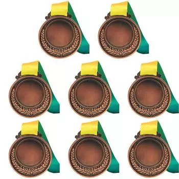 Медный приз диаметром 2 дюйма с лентой на шее для вечеринок на соревнованиях (медь ) Делавэр