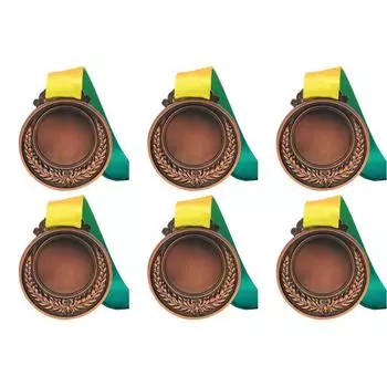 Медный приз диаметром 2 дюйма с лентой на шее для вечеринок на соревнованиях (медь )
