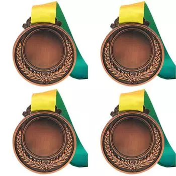 Медный приз диаметром 2 дюйма с лентой на шее для вечеринок на соревнованиях (медь ) Делавэр