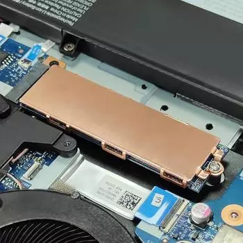 Медный радиатор M.2 SSD с силиконовой термопрокладкой, радиатор охлаждения жесткого диска M.2 SSD для NVME M2 NGFF 2280 PCIe SSD