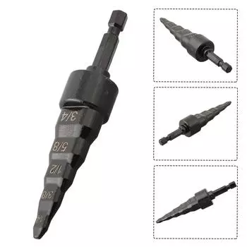 Медный расширитель труб Swaging Drill Set Five Sizes Of Drill Bit