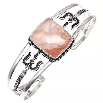 Медный рутиловый драгоценный камень браслеты-манжеты ручной работы 7 регулируемые