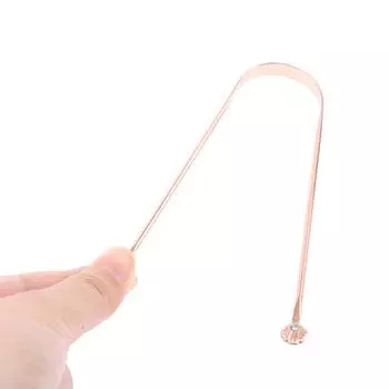 Медный скребок для языка U-типа, скребок для чистки зубов, уход за полостью рта, гигиенический уход