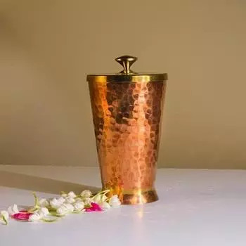 Медный стакан для воды Сервировочные стаканы Медь Польза для здоровья 600 мл
