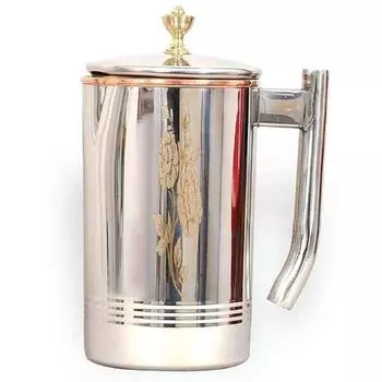 Медный, стальной кувшин для воды 1,5 л